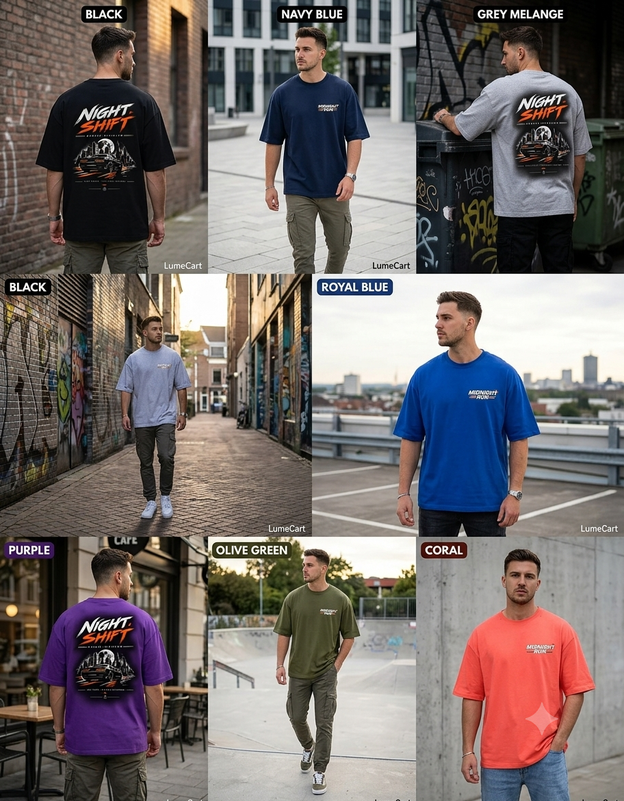 Night Shift Street Division | Unisex Oversized T-Shirt